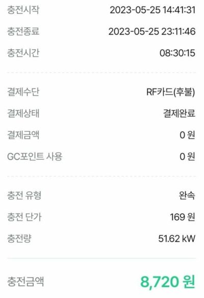전기차 충전요금 전기차 충전