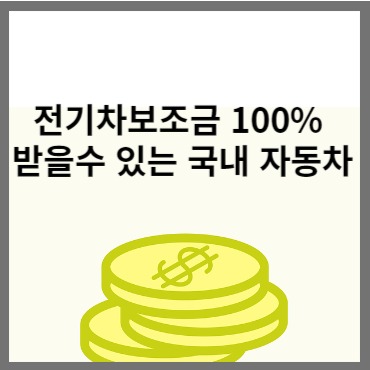전기차보조금 100%