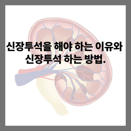 신장투석을 해야 하는 이유