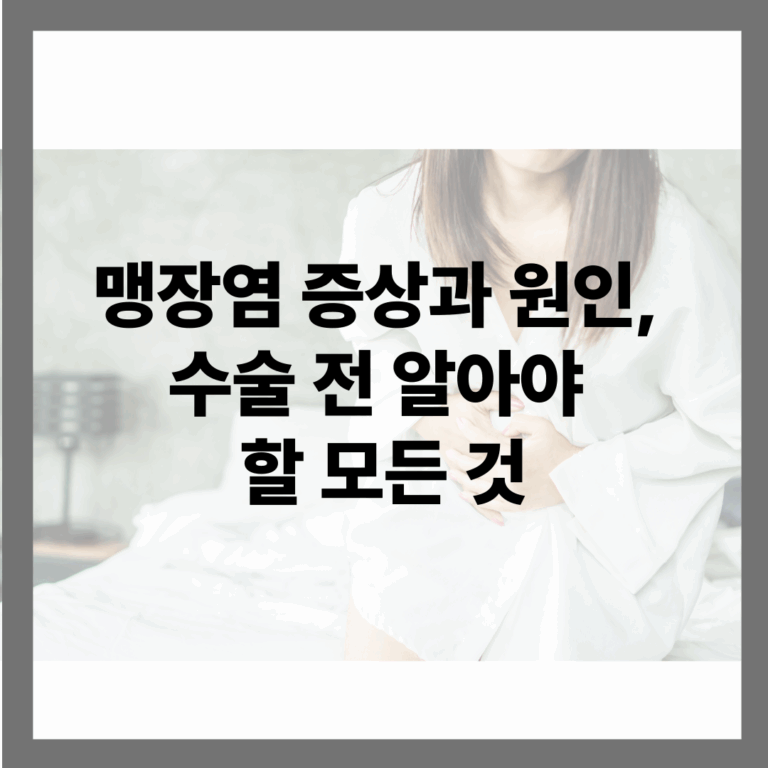맹장염 증상