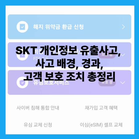 SKT 개인정보 유출사고